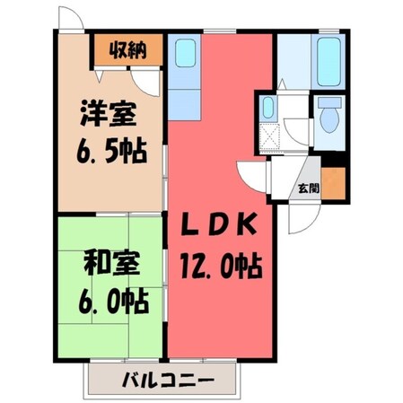 ラファールエステーの物件間取画像